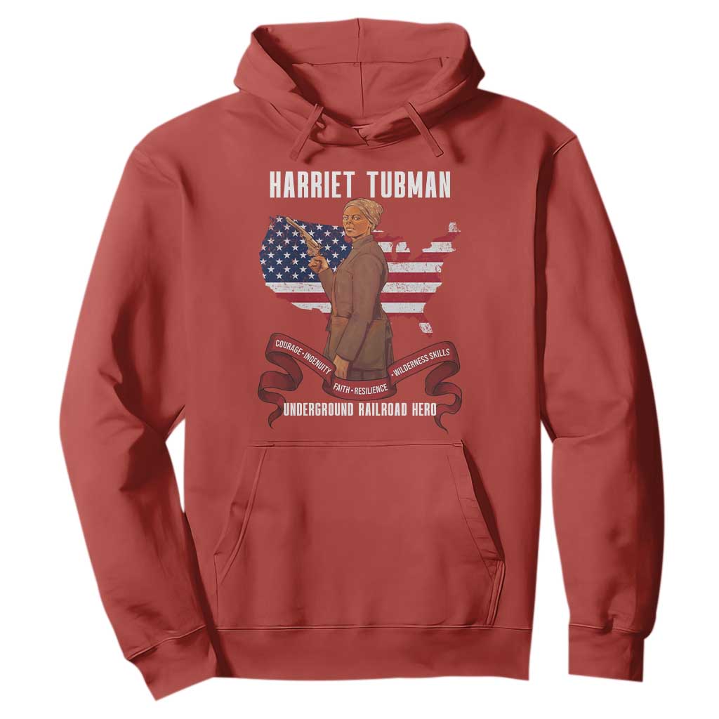Harriet Tubman Patriotic Hoodie Strong Black Women Pride