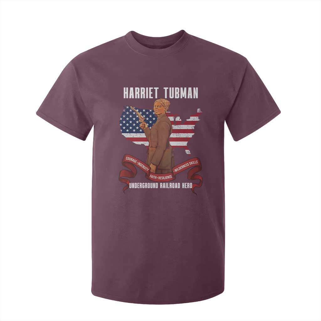 Harriet Tubman Patriotic T Shirt For Kid Strong Black Women Pride
