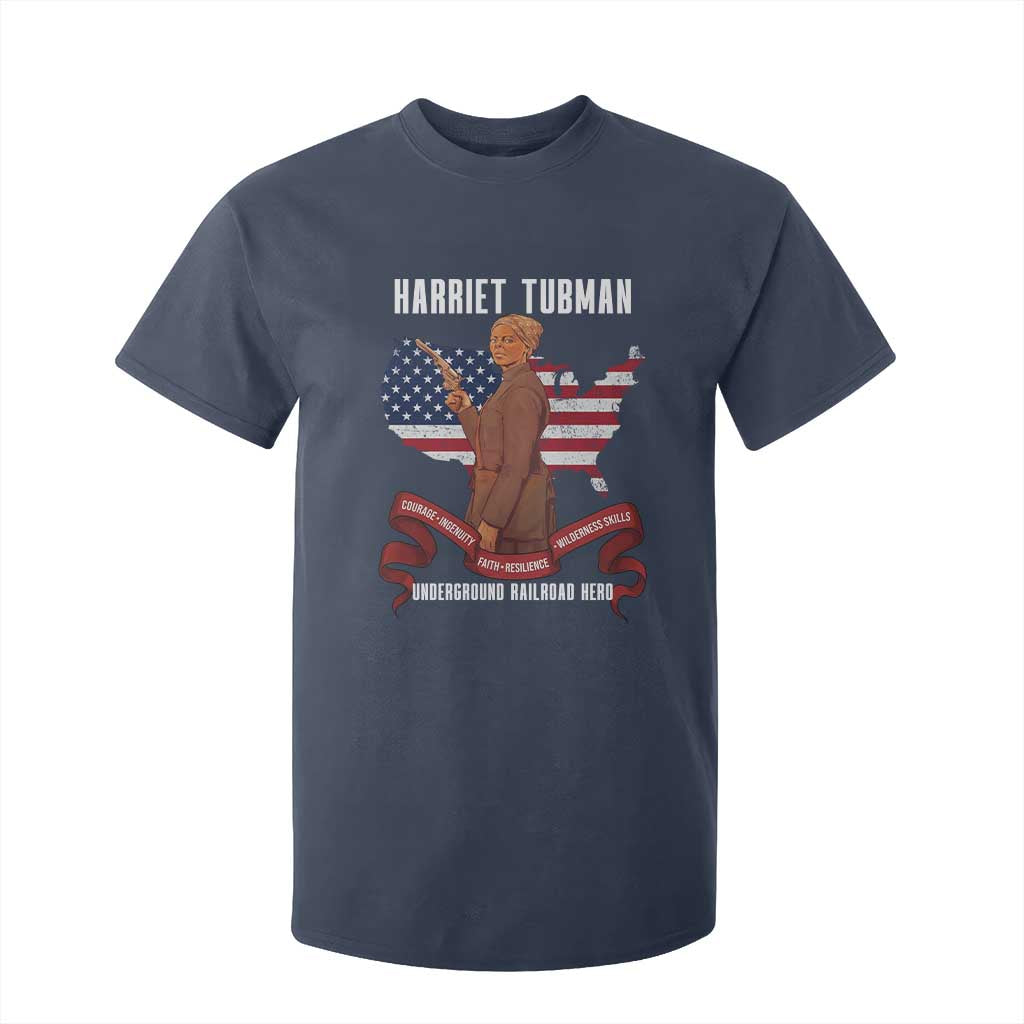 Harriet Tubman Patriotic T Shirt For Kid Strong Black Women Pride