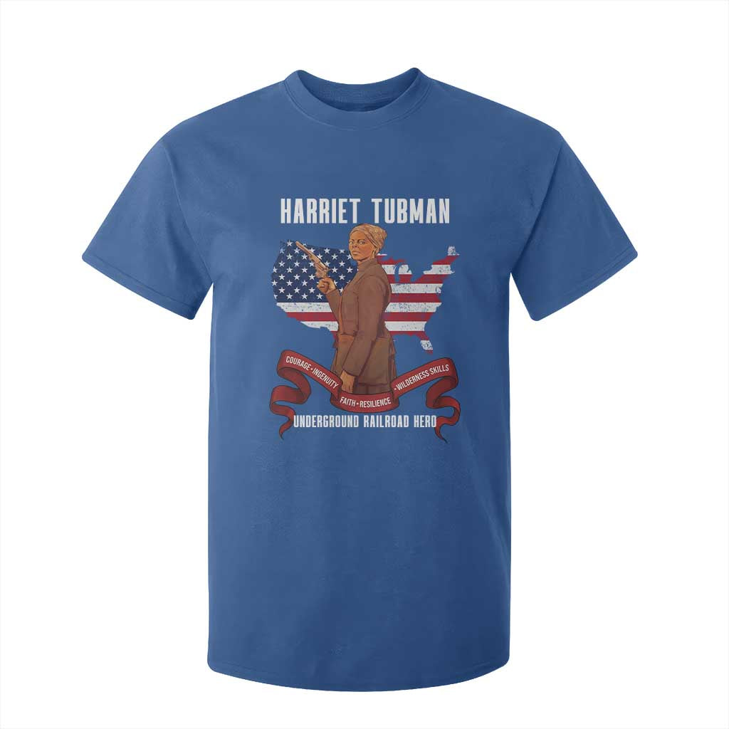 Harriet Tubman Patriotic T Shirt For Kid Strong Black Women Pride