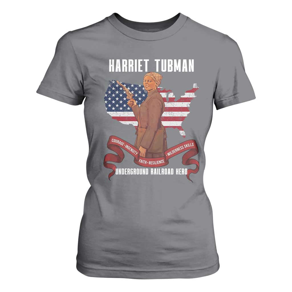 Harriet Tubman Patriotic T Shirt For Women Strong Black Women Pride