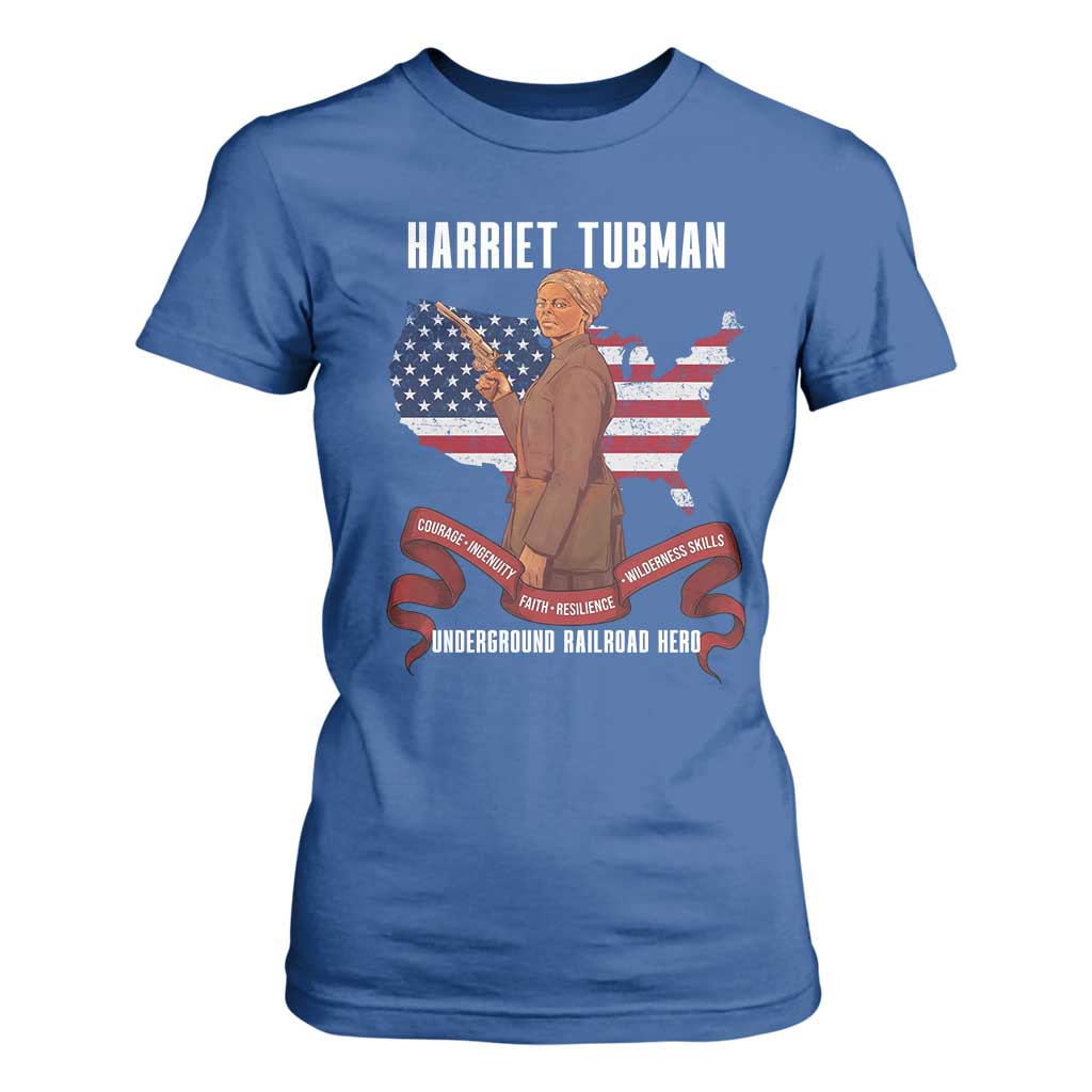 Harriet Tubman Patriotic T Shirt For Women Strong Black Women Pride