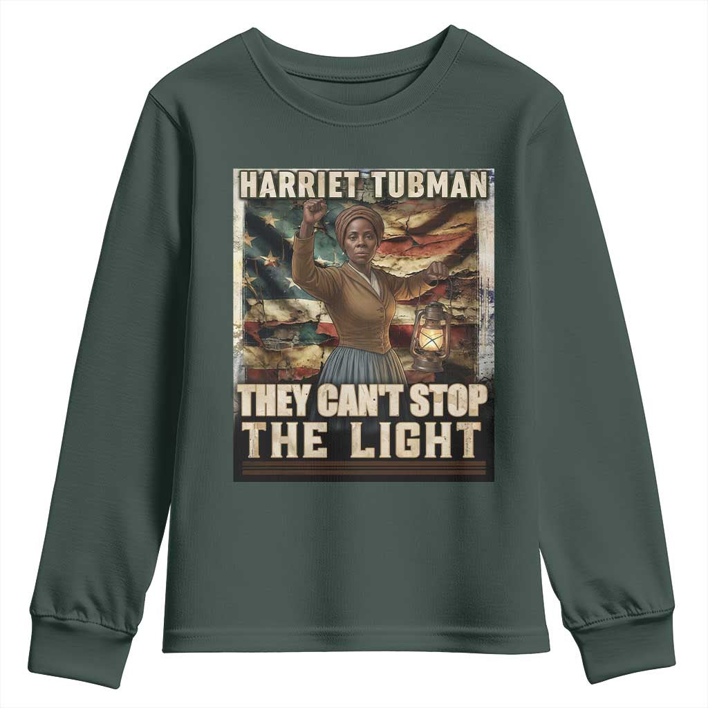 Harriet Tubman Youth Sweatshirt Thay Can Not Stop The Light