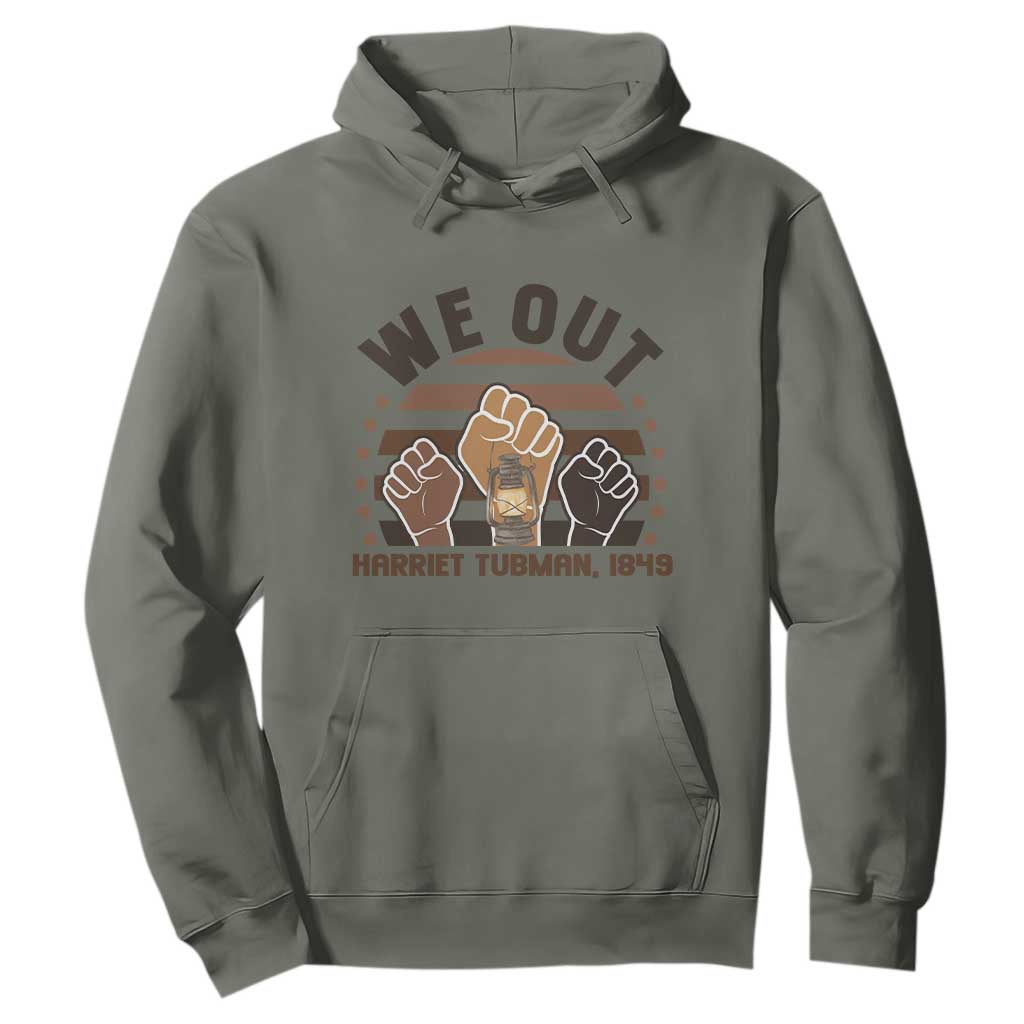 Harriet Tubman We Out 1849 Hoodie Vintage Sunset Black American Hero