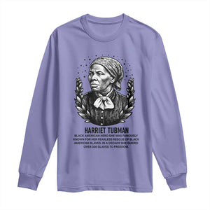 American Hero Harriet Tubman Long Sleeve Shirt Black History Leader Gift