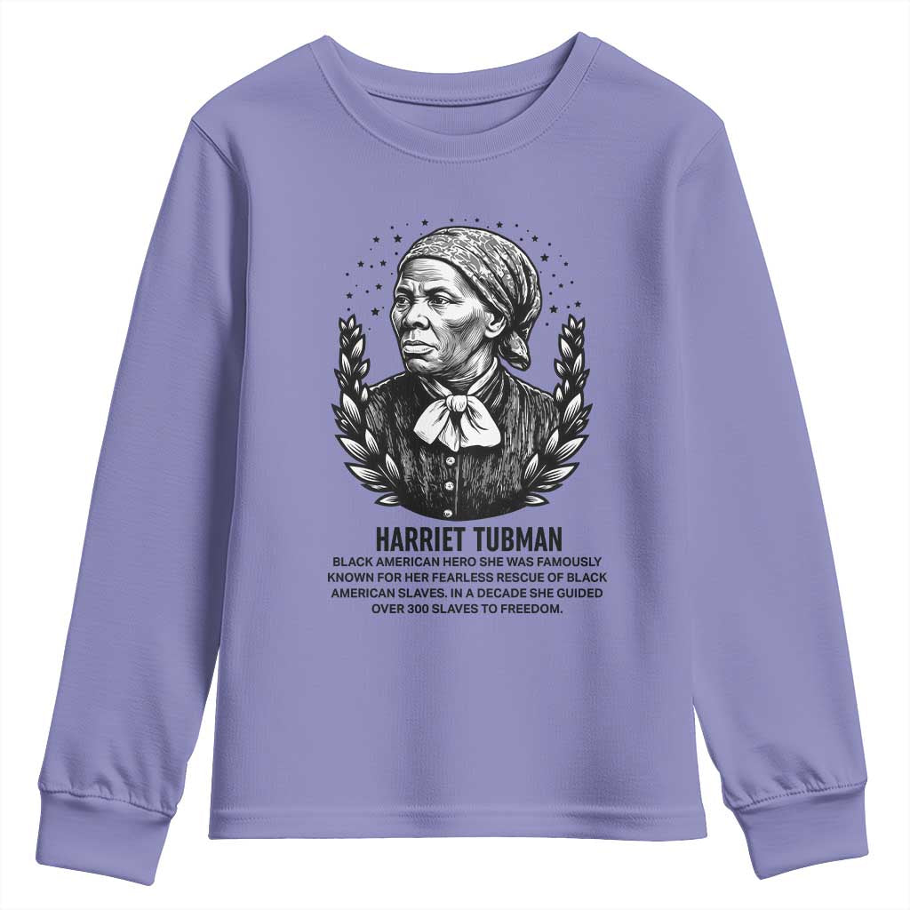 American Hero Harriet Tubman Youth Sweatshirt Black History Leader Gift