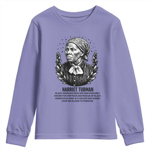 American Hero Harriet Tubman Youth Sweatshirt Black History Leader Gift