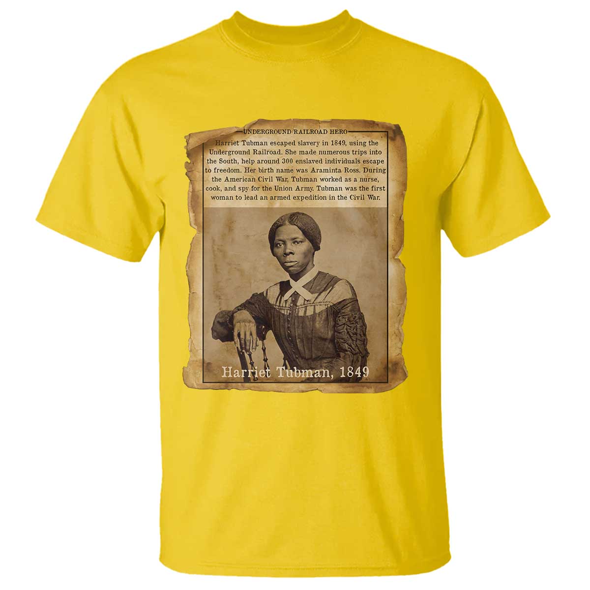 Harriet Tubman Tribute T Shirt Civil Rights Leader Black History Gift