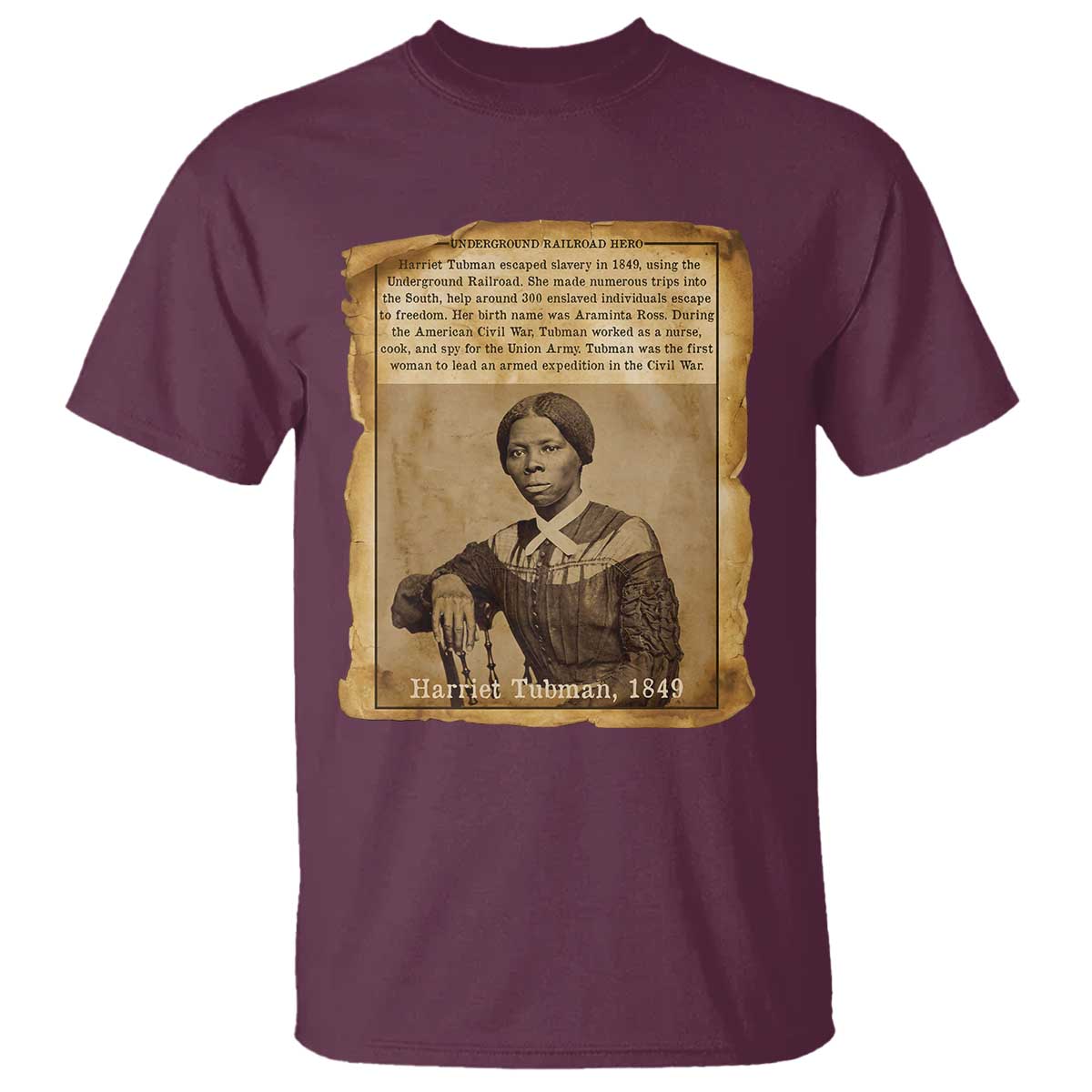 Harriet Tubman Tribute T Shirt Civil Rights Leader Black History Gift