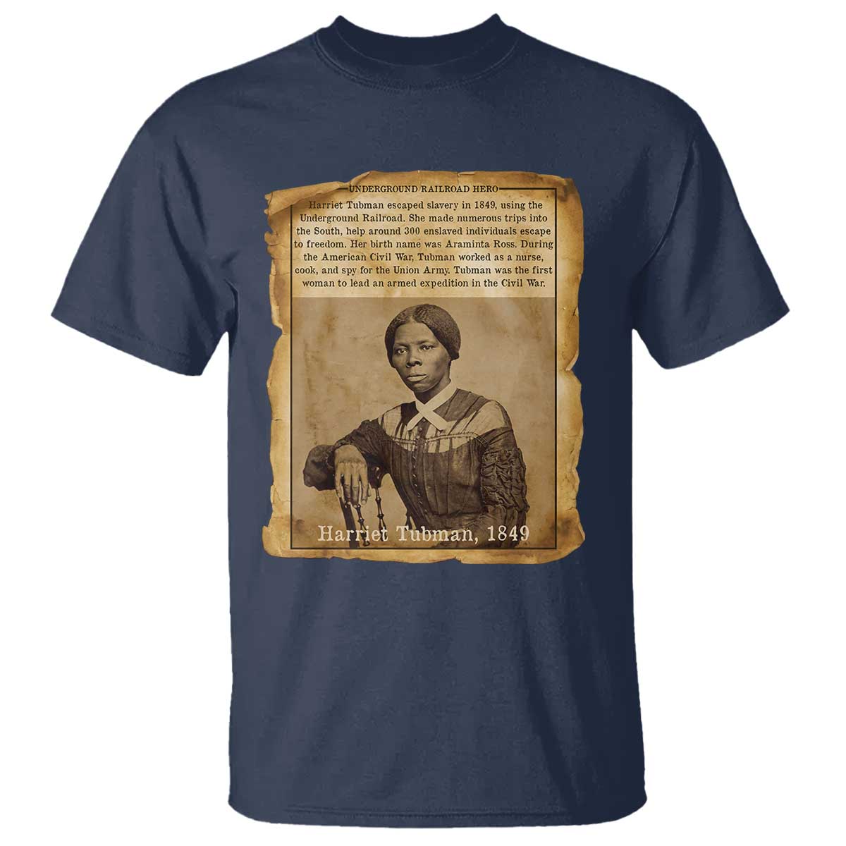 Harriet Tubman Tribute T Shirt Civil Rights Leader Black History Gift