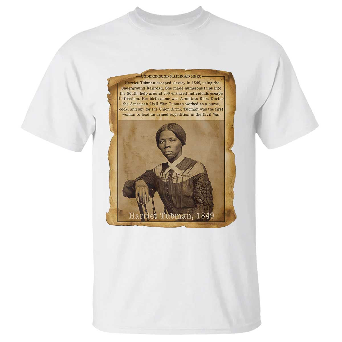 Harriet Tubman Tribute T Shirt Civil Rights Leader Black History Gift