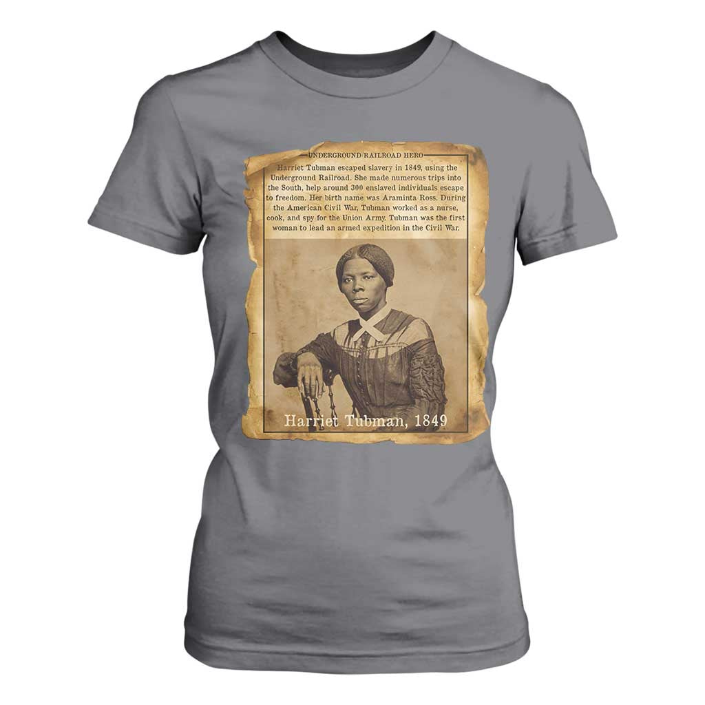 Harriet Tubman Tribute T Shirt For Women Civil Rights Leader Black History Gift