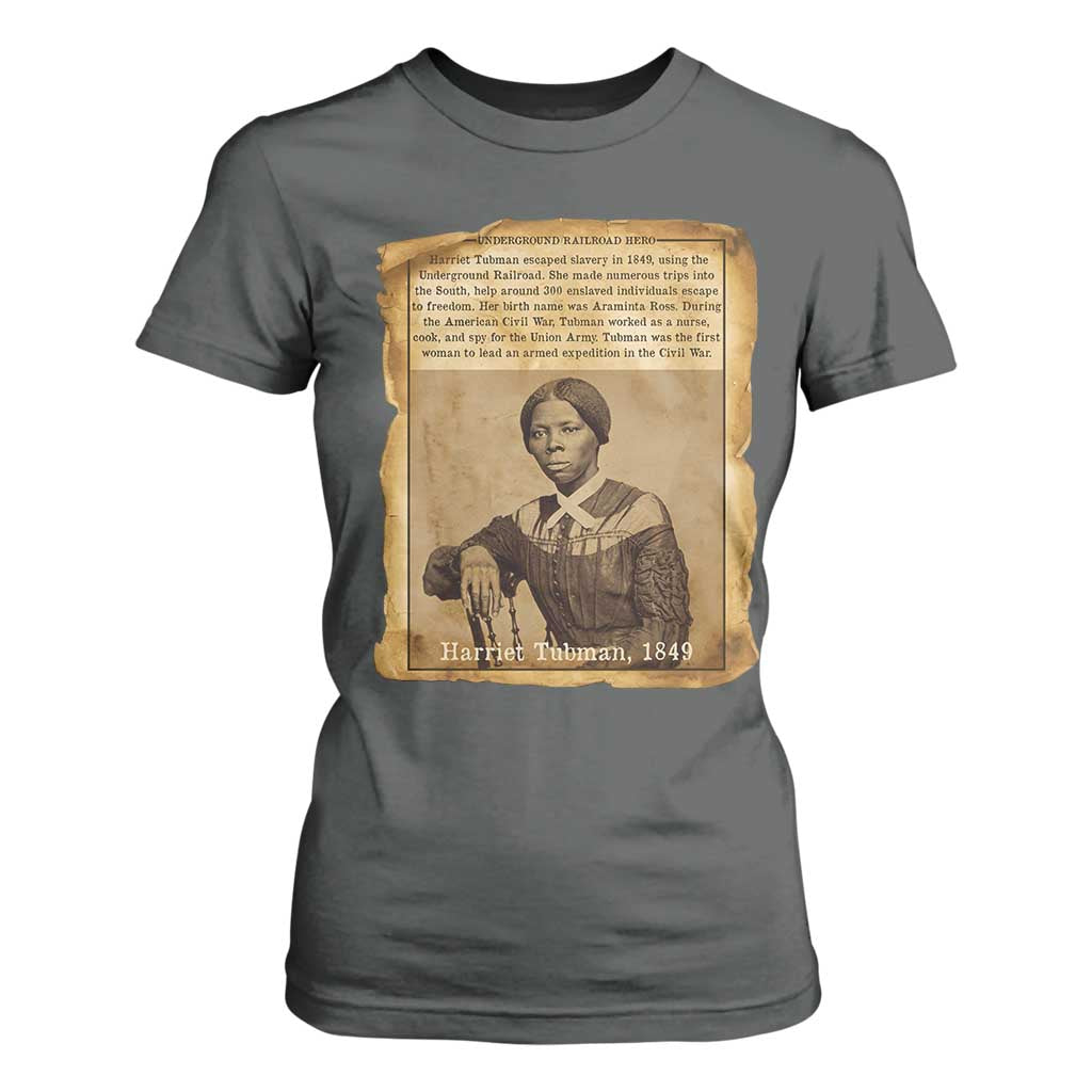 Harriet Tubman Tribute T Shirt For Women Civil Rights Leader Black History Gift