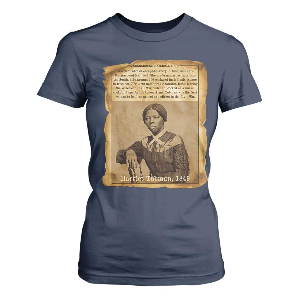Harriet Tubman Tribute T Shirt For Women Civil Rights Leader Black History Gift