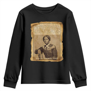 Harriet Tubman Tribute Youth Sweatshirt Civil Rights Leader Black History Gift