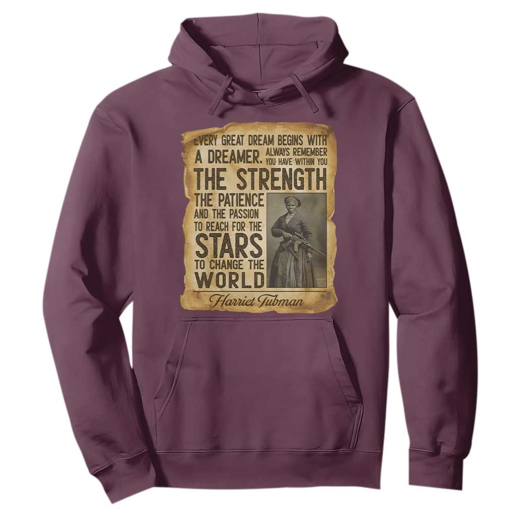 Harriet Tubman Quote Hoodie Strength Patience Passion To Change The World