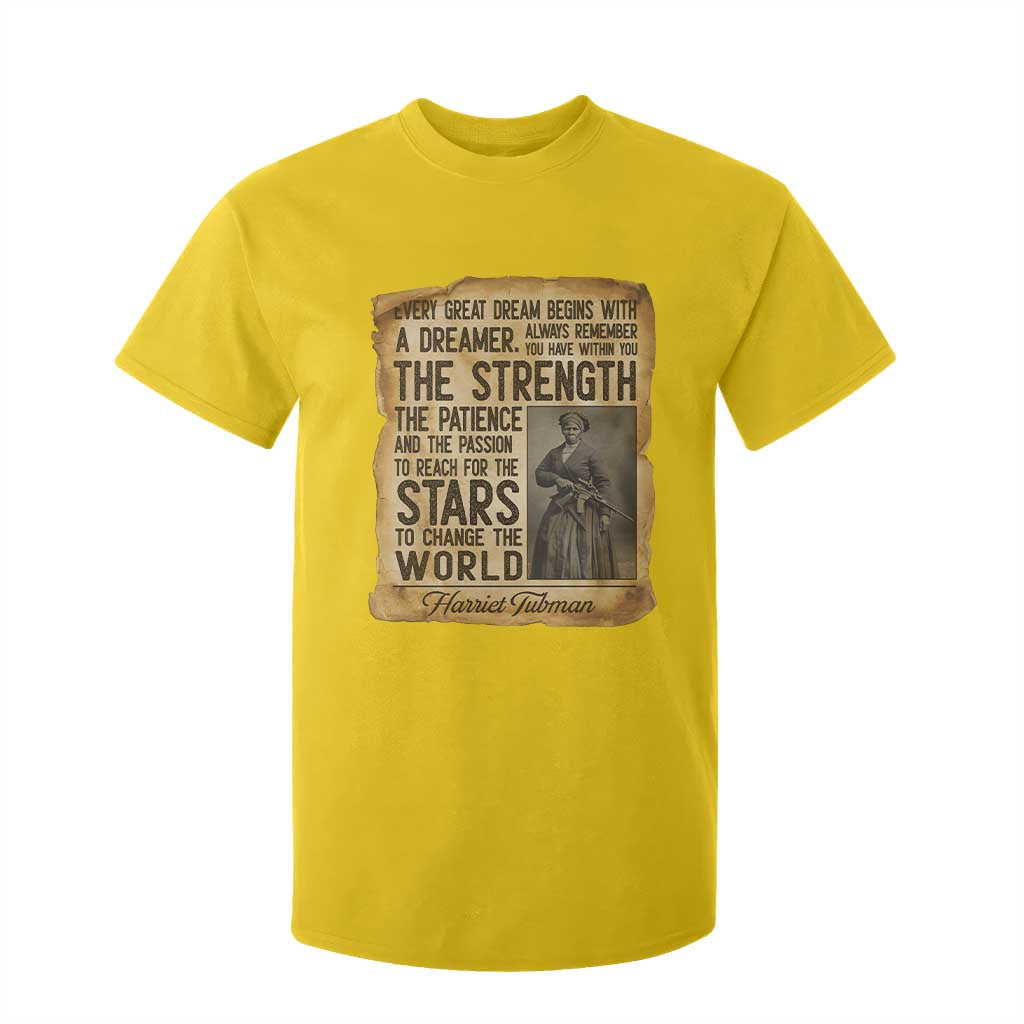 Harriet Tubman Quote T Shirt For Kid Strength Patience Passion To Change The World