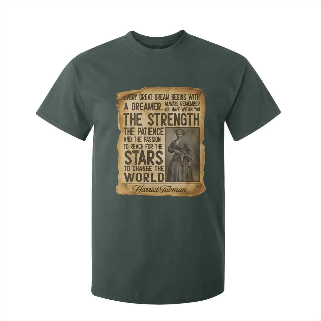 Harriet Tubman Quote T Shirt For Kid Strength Patience Passion To Change The World