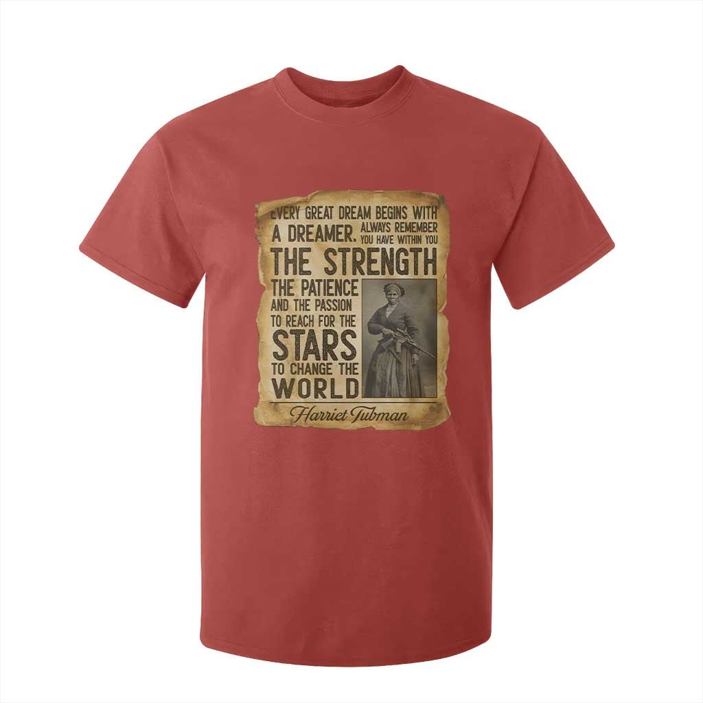 Harriet Tubman Quote T Shirt For Kid Strength Patience Passion To Change The World