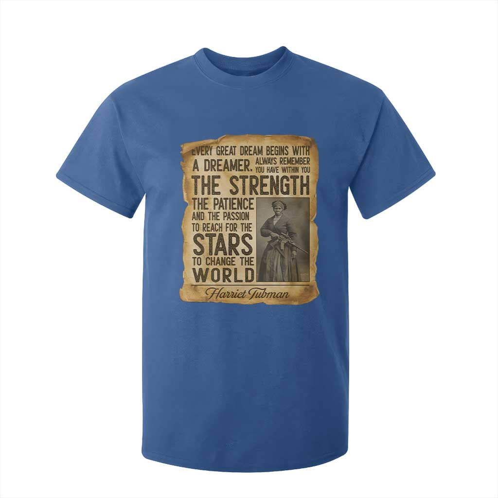 Harriet Tubman Quote T Shirt For Kid Strength Patience Passion To Change The World