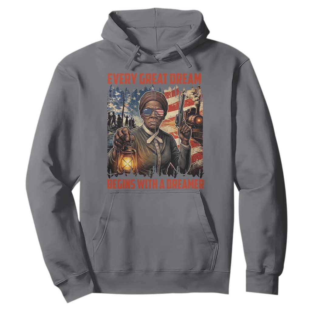 Harriet Tubman Quote Hoodie Every Great Dream Begins With A Dreamer