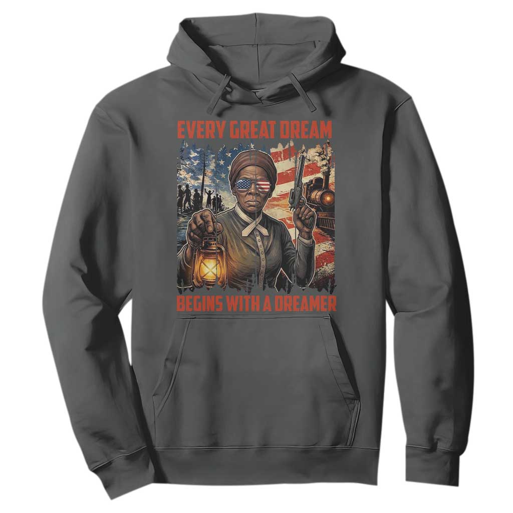 Harriet Tubman Quote Hoodie Every Great Dream Begins With A Dreamer