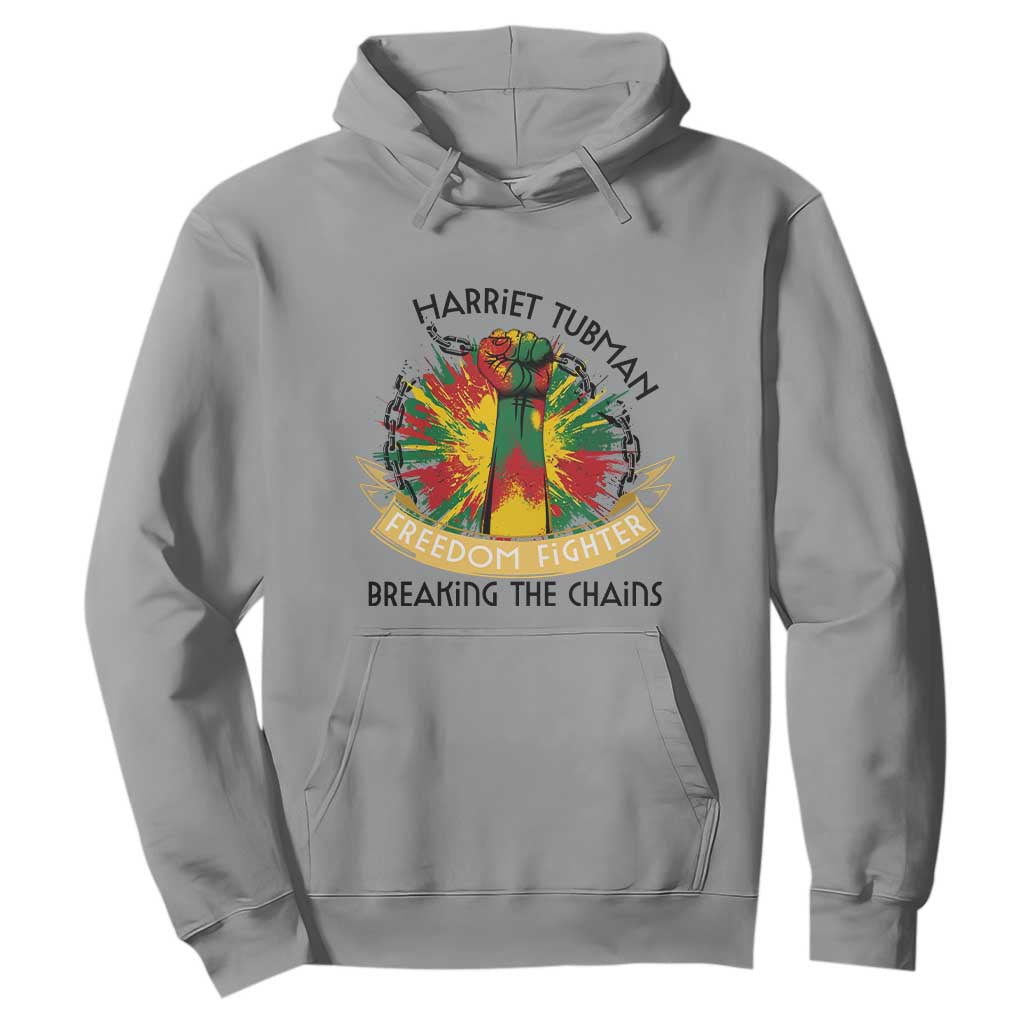 Harriet Tubman Hoodie Underground Railroad Hero Breaking Chains