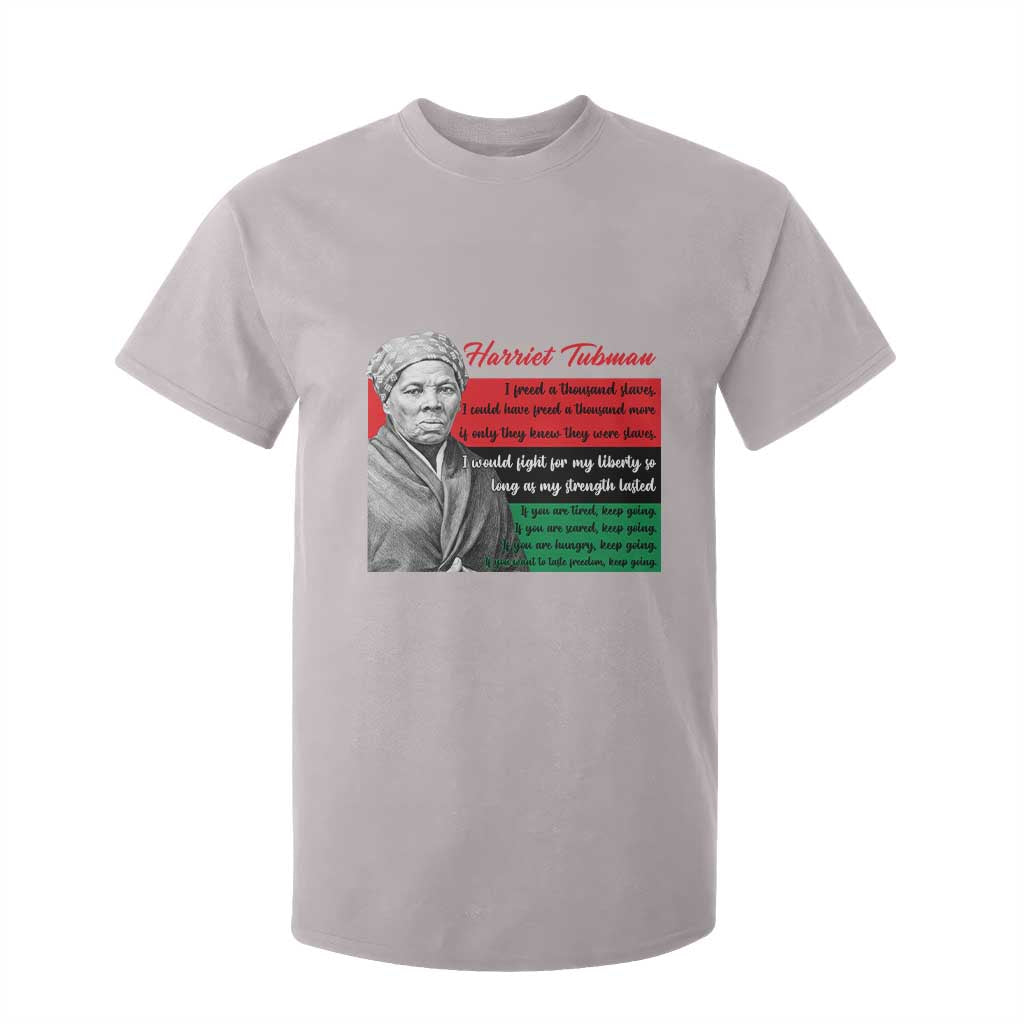 Harriet Tubman Legacy T Shirt For Kid Pan African Flag Freedom Fighter Quote