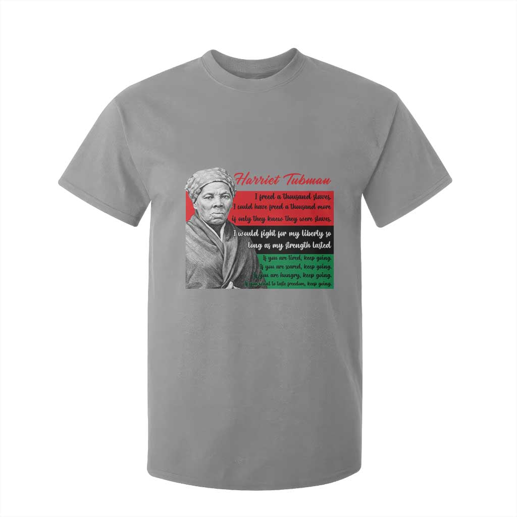 Harriet Tubman Legacy T Shirt For Kid Pan African Flag Freedom Fighter Quote