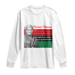 Harriet Tubman Legacy Long Sleeve Shirt Pan African Flag Freedom Fighter Quote