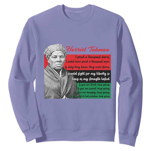 Harriet Tubman Legacy Sweatshirt Pan African Flag Freedom Fighter Quote
