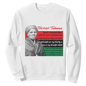 Harriet Tubman Legacy Sweatshirt Pan African Flag Freedom Fighter Quote