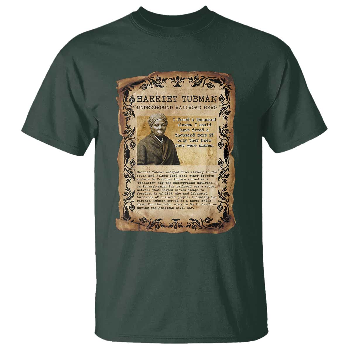 Harriet Tubman T Shirt Womens History Month Gift