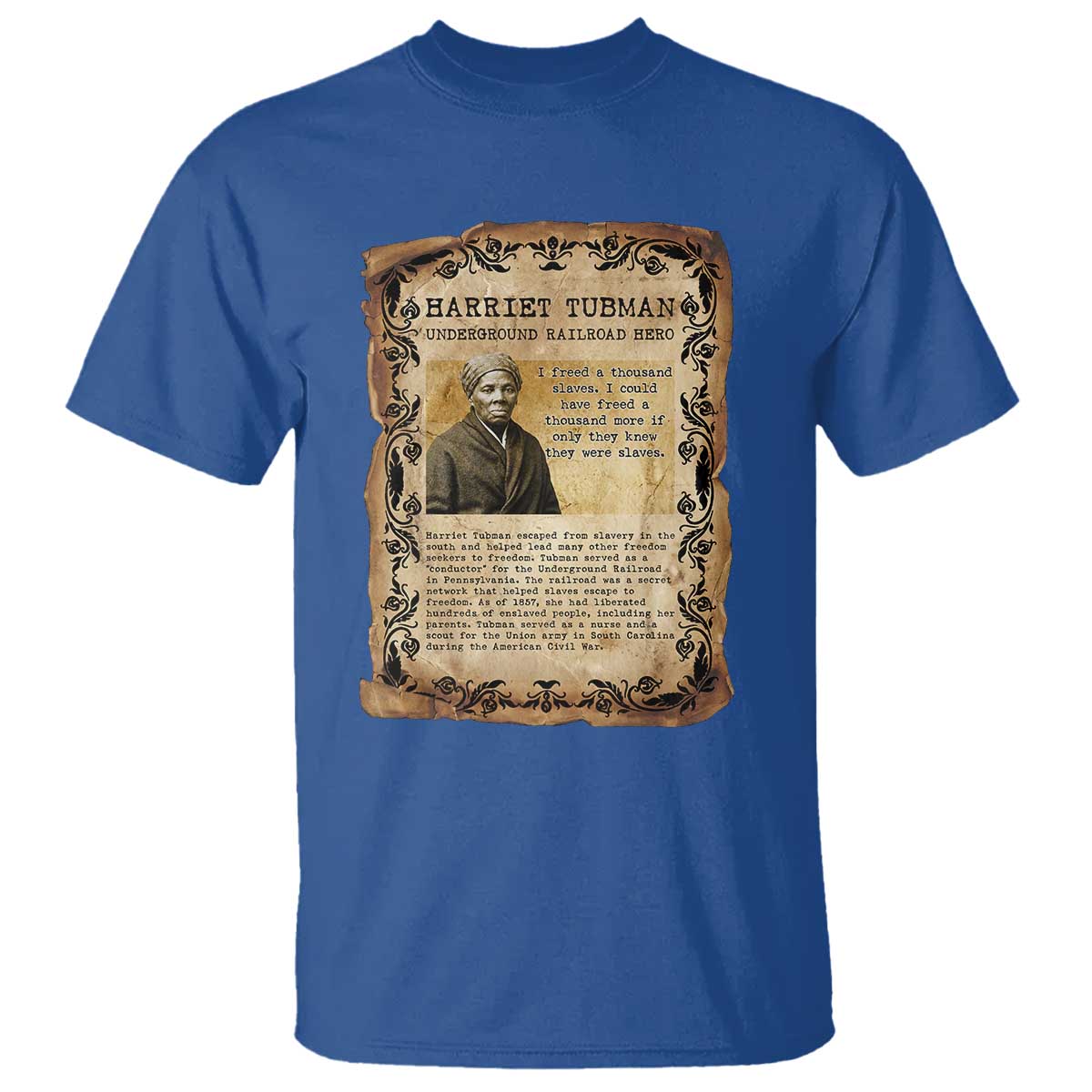 Harriet Tubman T Shirt Womens History Month Gift