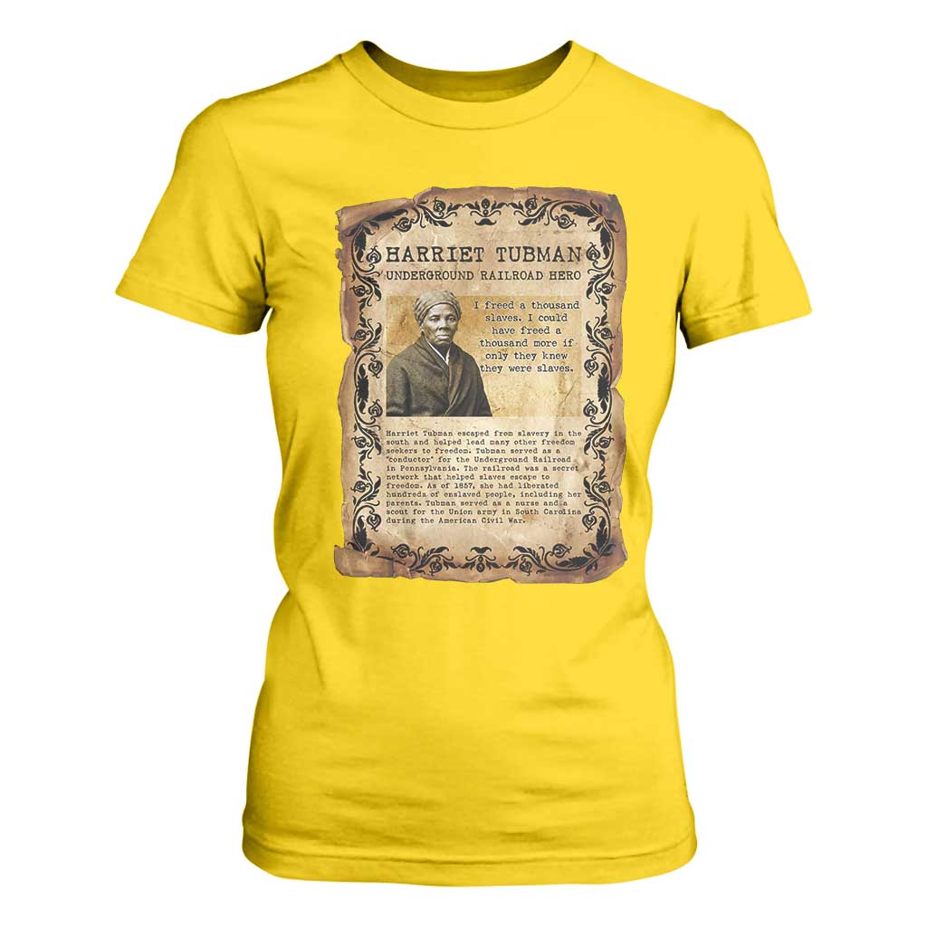 Harriet Tubman T Shirt For Women Womens History Month Gift