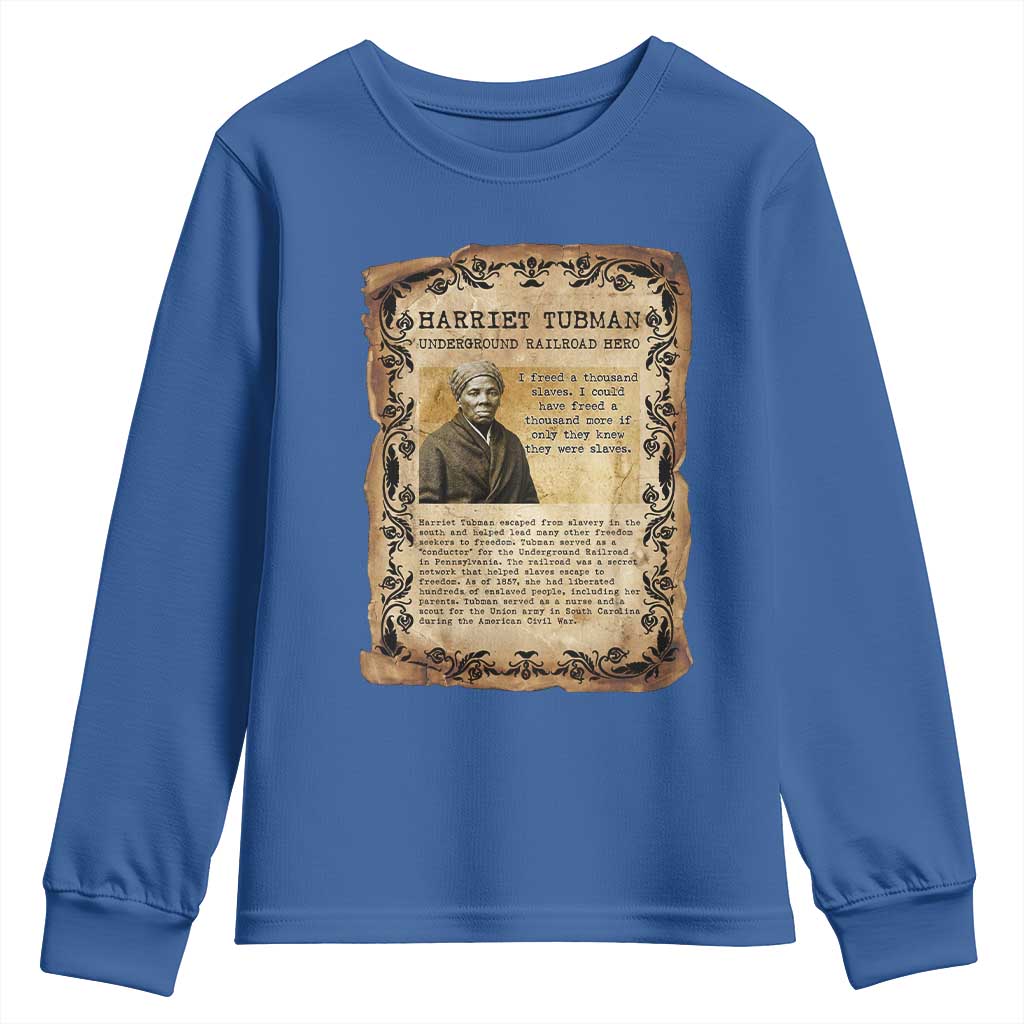 Harriet Tubman Youth Sweatshirt Womens History Month Gift