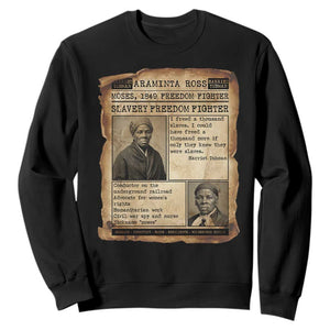 Harriet Tubman Newspaper Sweatshirt Slavery Freedom Fighter Historical