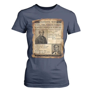 Harriet Tubman Newspaper T Shirt For Women Slavery Freedom Fighter Historical