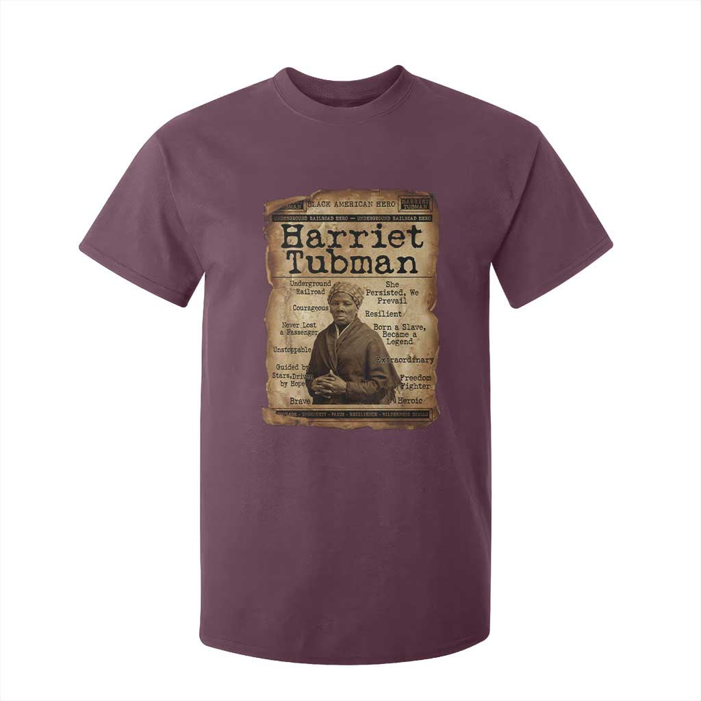 The Underground Railroad Hero T Shirt For Kid Harriet Tubman Slavery Freedom Fighter Gift
