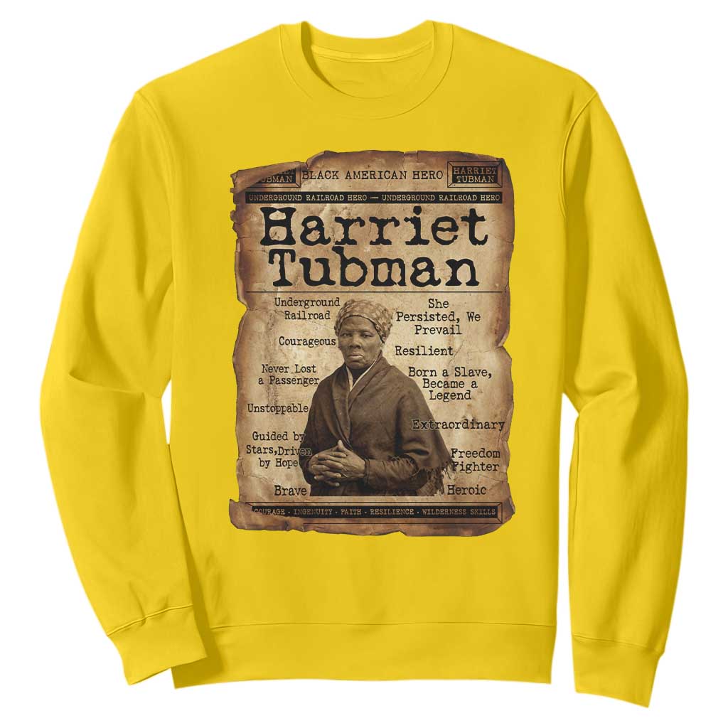 The Underground Railroad Hero Sweatshirt Harriet Tubman Slavery Freedom Fighter Gift