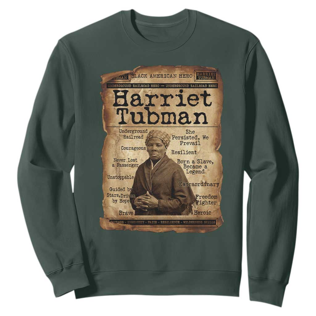 The Underground Railroad Hero Sweatshirt Harriet Tubman Slavery Freedom Fighter Gift