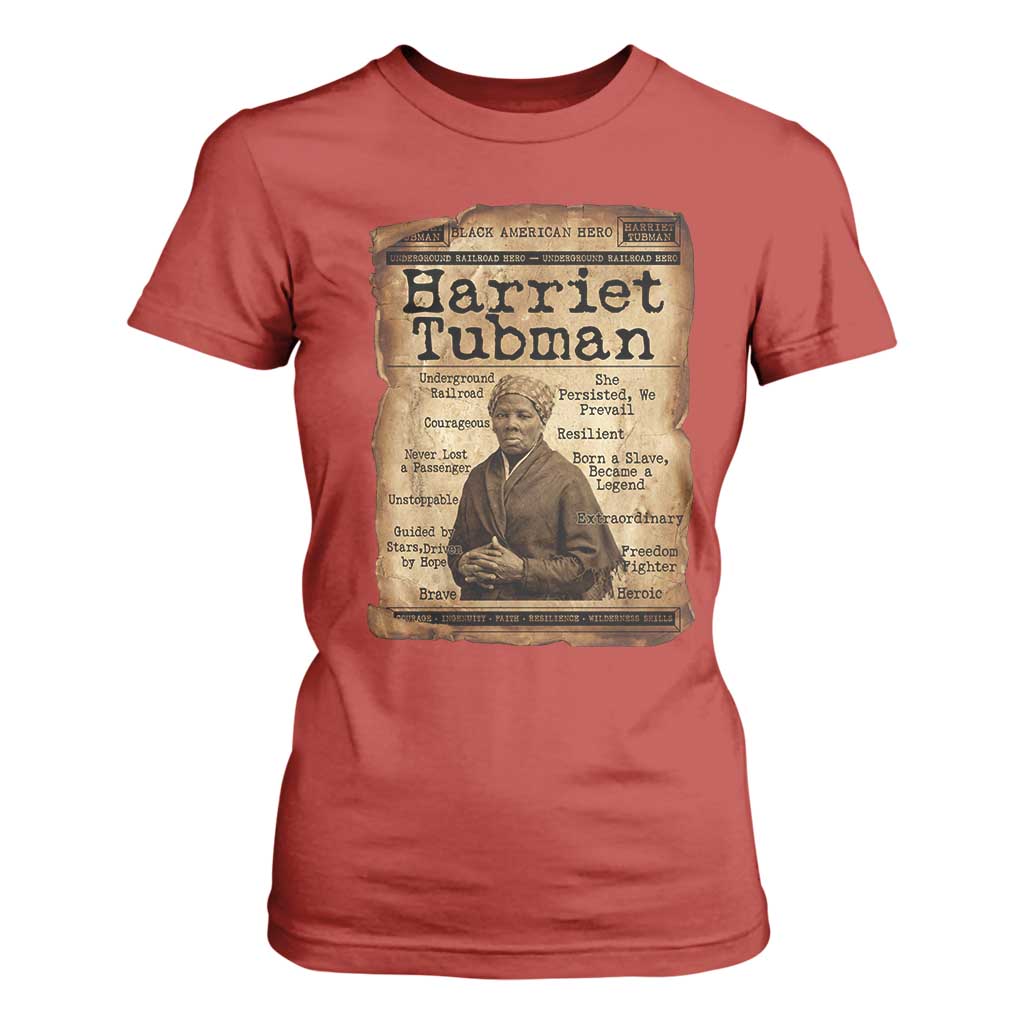 The Underground Railroad Hero T Shirt For Women Harriet Tubman Slavery Freedom Fighter Gift