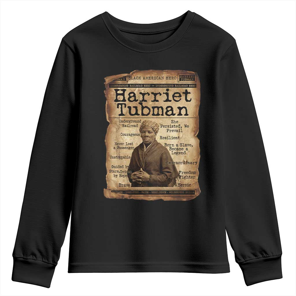 The Underground Railroad Hero Youth Sweatshirt Harriet Tubman Slavery Freedom Fighter Gift