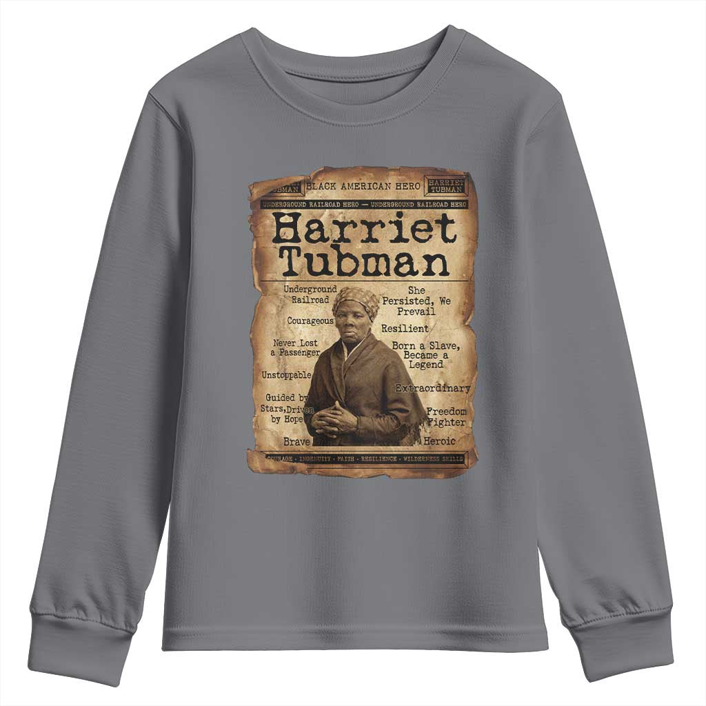 The Underground Railroad Hero Youth Sweatshirt Harriet Tubman Slavery Freedom Fighter Gift