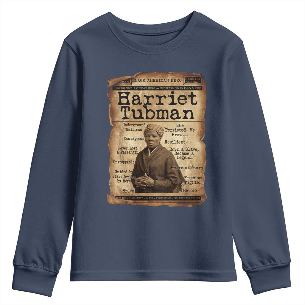 The Underground Railroad Hero Youth Sweatshirt Harriet Tubman Slavery Freedom Fighter Gift