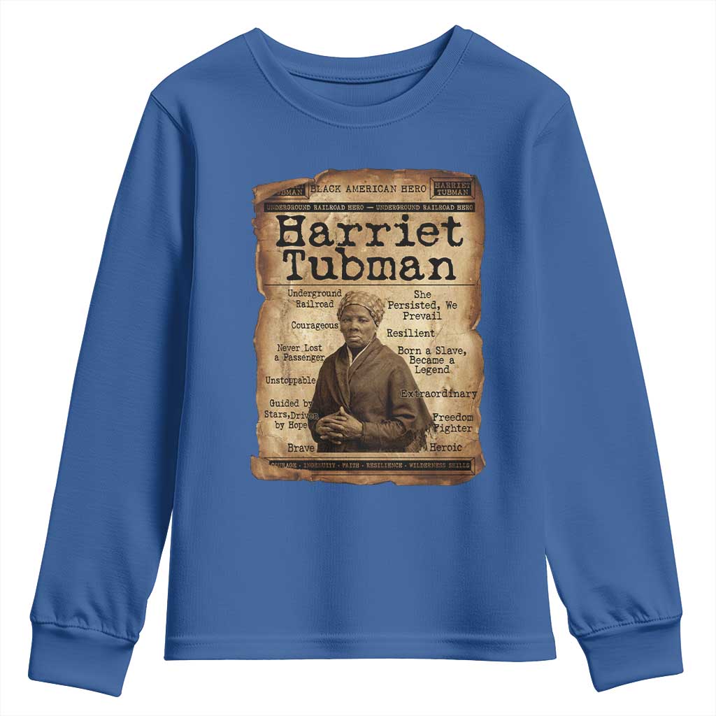 The Underground Railroad Hero Youth Sweatshirt Harriet Tubman Slavery Freedom Fighter Gift