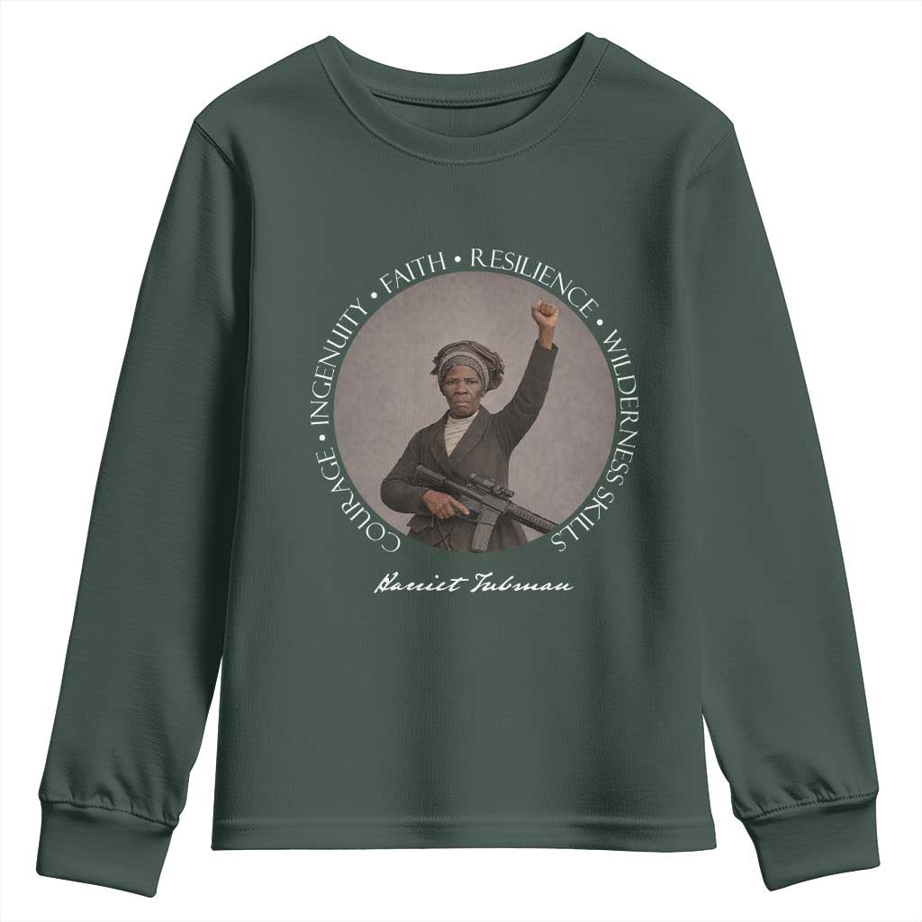 Harriet Tubman Leadership Youth Sweatshirt Feminist History Gift
