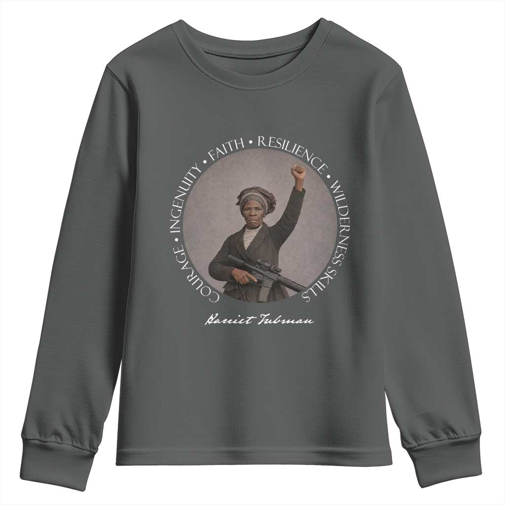Harriet Tubman Leadership Youth Sweatshirt Feminist History Gift