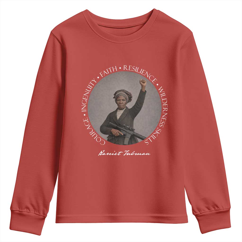 Harriet Tubman Leadership Youth Sweatshirt Feminist History Gift