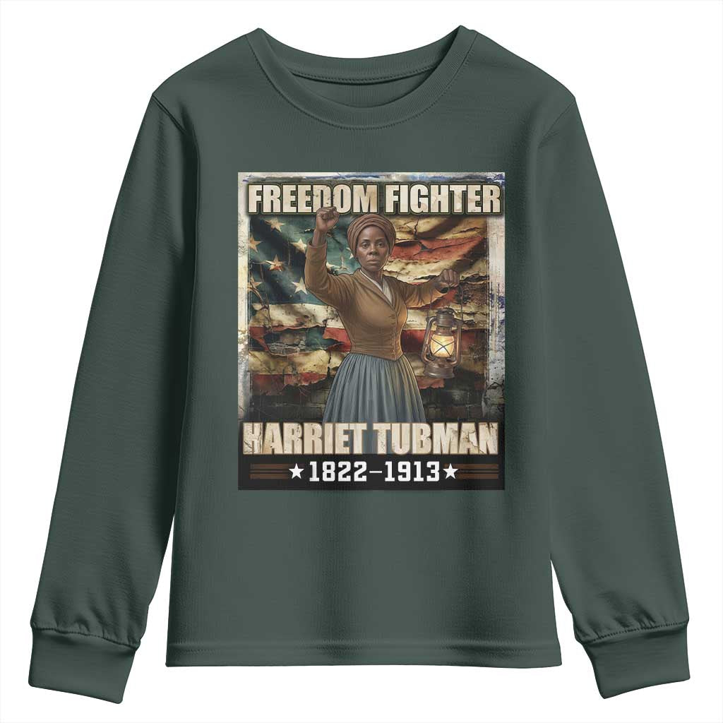Harriet Tubman Youth Sweatshirt Black History African American Leader Gift